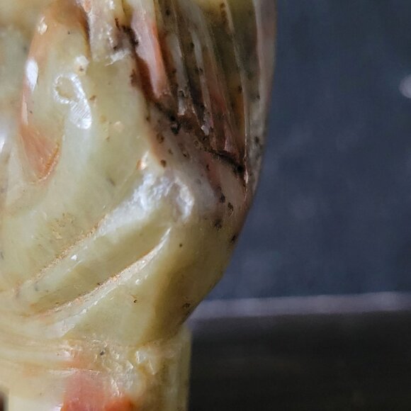 Vintage Stone Carved Statue Buddha, Sitting Buddha Figurine *Read - Picture 7 of 10